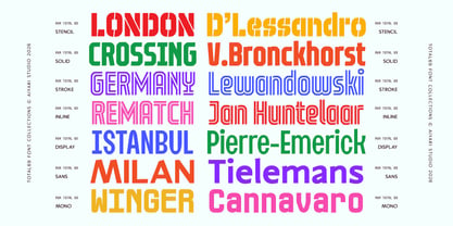Total69 Font Poster 3