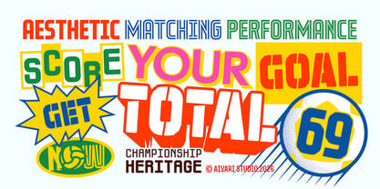 Total69 Font Poster 15