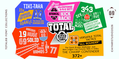 Total69 Font Poster 2