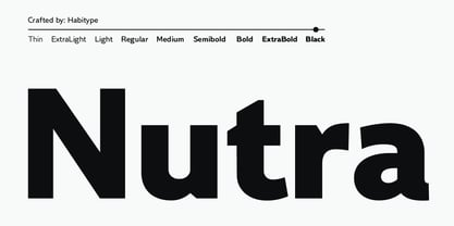Nutra Font Poster 1