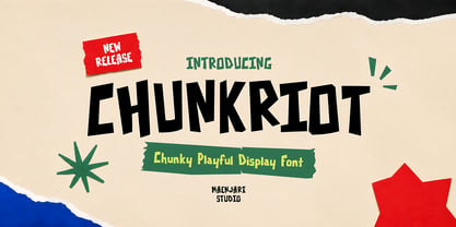 Chunkriot Font Poster 1
