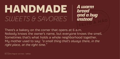 Bernadete Font Poster 8