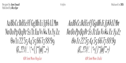 ACR Semi-Mono Font Poster 2