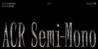 ACR Semi-Mono Font Poster 1