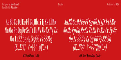 ACR Semi-Mono Font Poster 3