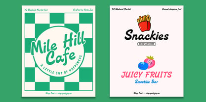 YJ Weekend Market Font Poster 2