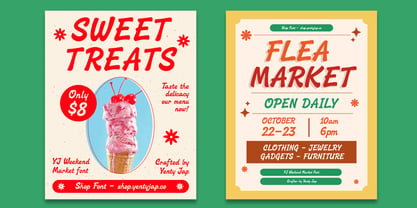 YJ Weekend Market Font Poster 3