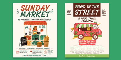YJ Weekend Market Font Poster 4