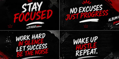 Sidewalk Rage Font Poster 3