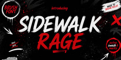Sidewalk Rage Font Poster 1