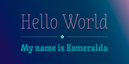 Esmeralda Font Poster 8