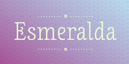 Esmeralda Font Poster 1