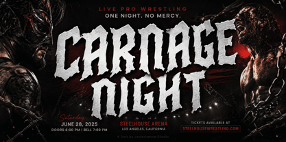 Bloodclaw Font Poster 4
