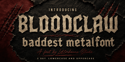 Bloodclaw Font Poster 1