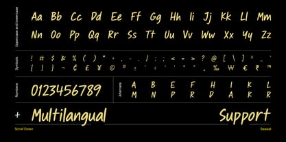 Seasat Font Poster 8