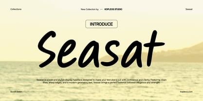 Seasat Font Poster 1