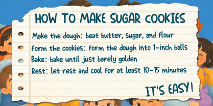 Student Kid Handwriting Font Poster 3