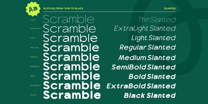 Scramble Font Poster 10