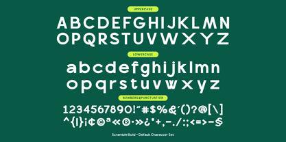 Scramble Font Poster 12