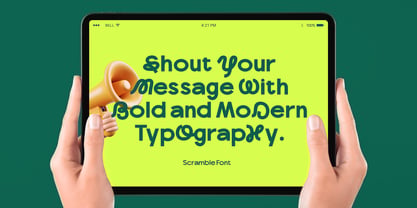 Scramble Font Poster 15