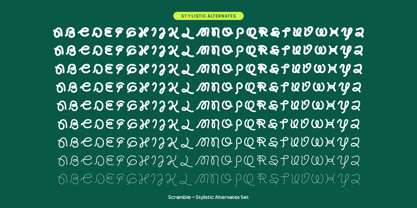 Scramble Font Poster 13