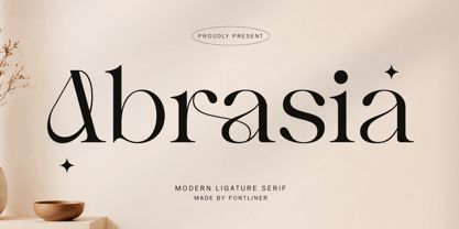 FL Abrasia Font Poster 1