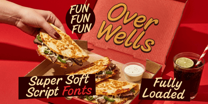 Over Wells Font Poster 1