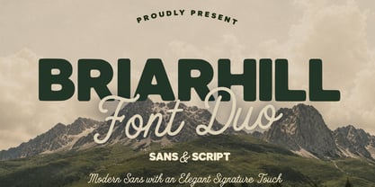 Briarhill Font Poster 1