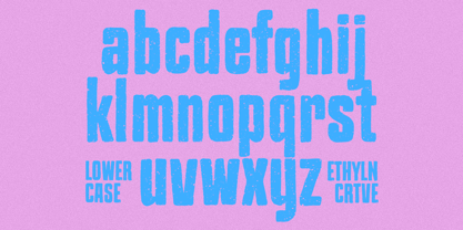 Mlue Font Poster 3