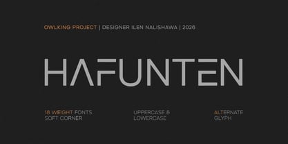 Hafunten Font Poster 1