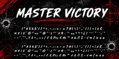 Master Victory Font Poster 9