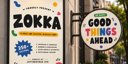 Zokka Font Poster 3