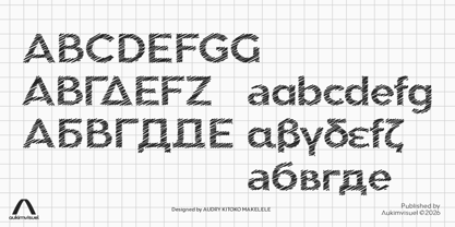 Aukim II Strokes Font Poster 3