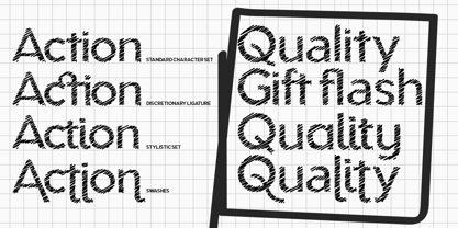 Aukim II Strokes Font Poster 5