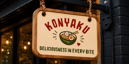 Konyaku Font Poster 4