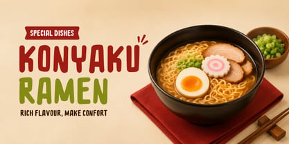 Konyaku Font Poster 3
