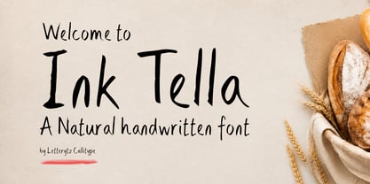 Ink Tella Font Poster 1
