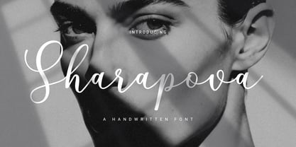 Sharapova Font Poster 1