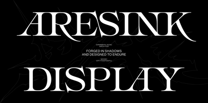 Aresink Font Poster 1