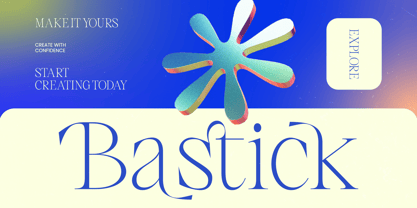 Bastick Font Poster 1