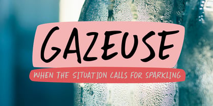 Gazeuse Font Poster 1