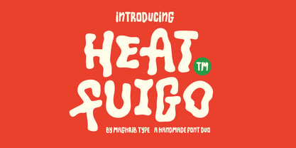 Heat Fuigo Waves Font Poster 1