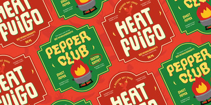 Heat Fuigo Waves Font Poster 7