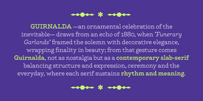 Guirnalda Font Poster 2