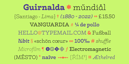 Guirnalda Font Poster 12