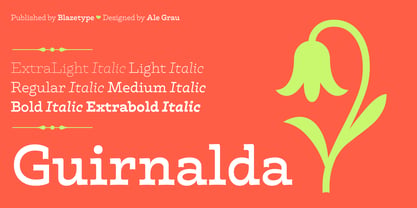 Guirnalda Font Poster 1