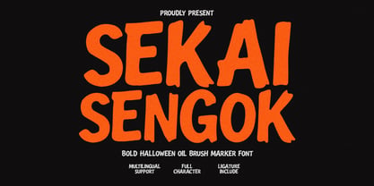 Sekai Sengok Font Poster 1