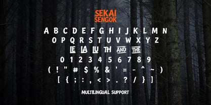Sekai Sengok Font Poster 6