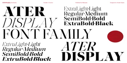 Ater Display Variable Font Poster 1
