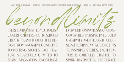 Megance Glamour Font Poster 4